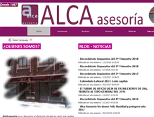 Tablet Screenshot of alcaasesoria.com
